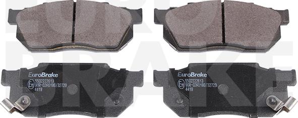 Eurobrake 5502222613 - Kit de plaquettes de frein, frein à disque cwaw.fr