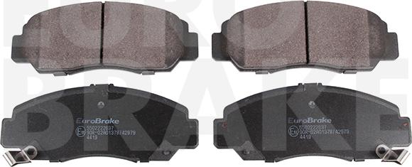 Eurobrake 5502222637 - Kit de plaquettes de frein, frein à disque cwaw.fr