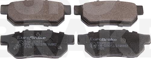 Eurobrake 5502222627 - Kit de plaquettes de frein, frein à disque cwaw.fr