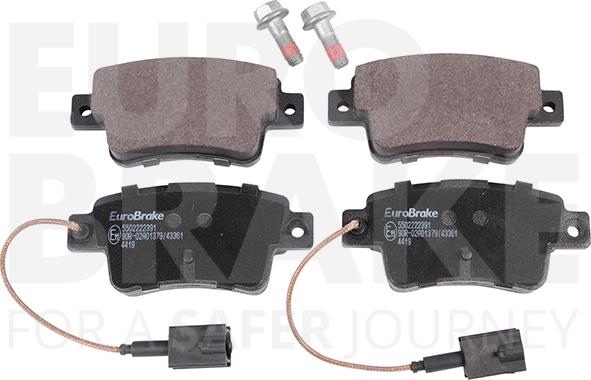 Eurobrake 5502222391 - Kit de plaquettes de frein, frein à disque cwaw.fr