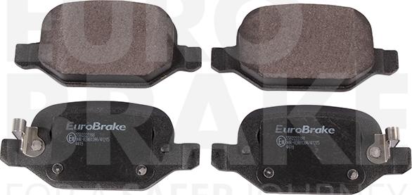 Eurobrake 5502222398 - Kit de plaquettes de frein, frein à disque cwaw.fr