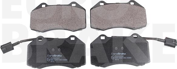 Eurobrake 5502222397 - Kit de plaquettes de frein, frein à disque cwaw.fr