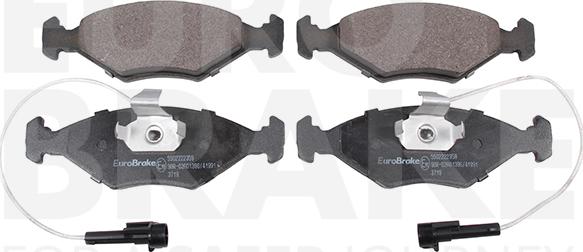 Eurobrake 5502222359 - Kit de plaquettes de frein, frein à disque cwaw.fr