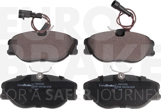 Eurobrake 5502222350 - Kit de plaquettes de frein, frein à disque cwaw.fr