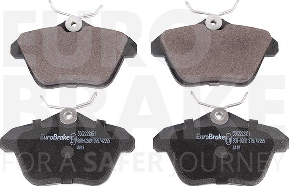 Eurobrake 5502222351 - Kit de plaquettes de frein, frein à disque cwaw.fr