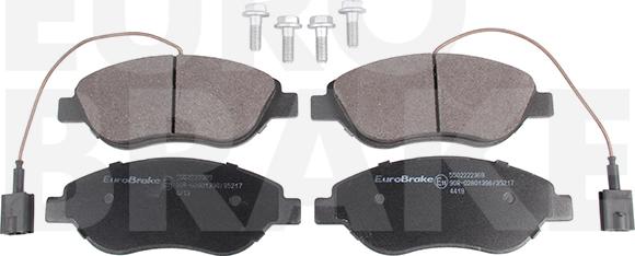 Eurobrake 5502222369 - Kit de plaquettes de frein, frein à disque cwaw.fr