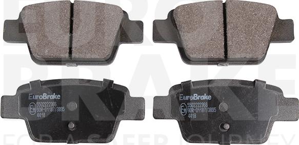 Eurobrake 5502222366 - Kit de plaquettes de frein, frein à disque cwaw.fr