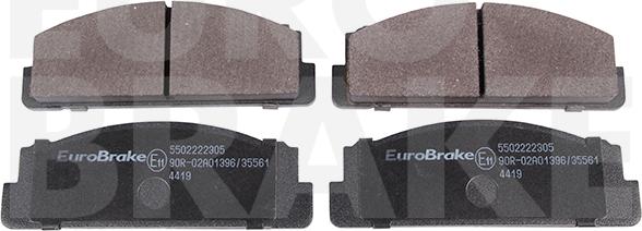 Eurobrake 5502222305 - Kit de plaquettes de frein, frein à disque cwaw.fr