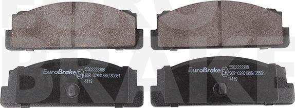 Eurobrake 5502222306 - Kit de plaquettes de frein, frein à disque cwaw.fr