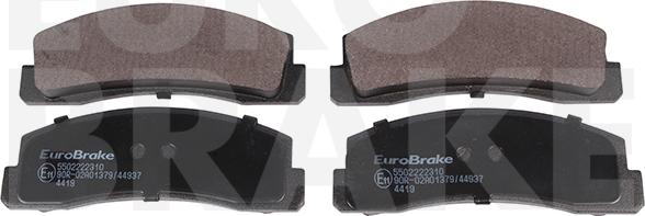 Eurobrake 5502222310 - Kit de plaquettes de frein, frein à disque cwaw.fr