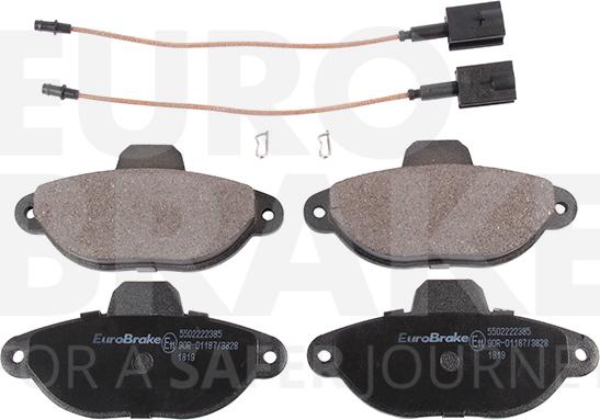 Eurobrake 5502222385 - Kit de plaquettes de frein, frein à disque cwaw.fr