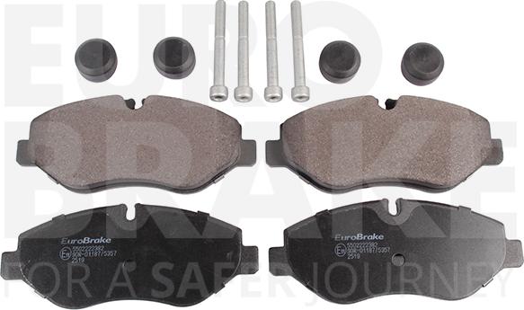 Eurobrake 5502222382 - Kit de plaquettes de frein, frein à disque cwaw.fr