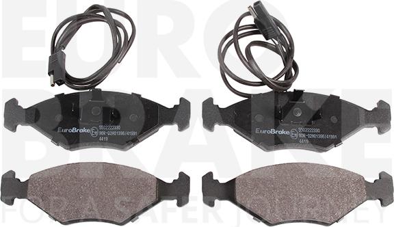 Eurobrake 5502222330 - Kit de plaquettes de frein, frein à disque cwaw.fr