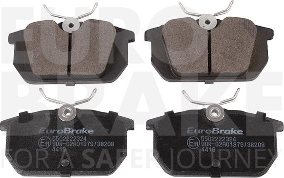 Eurobrake 5502222324 - Kit de plaquettes de frein, frein à disque cwaw.fr