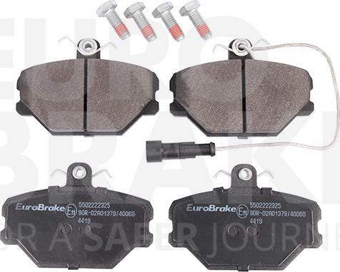 Eurobrake 5502222325 - Kit de plaquettes de frein, frein à disque cwaw.fr