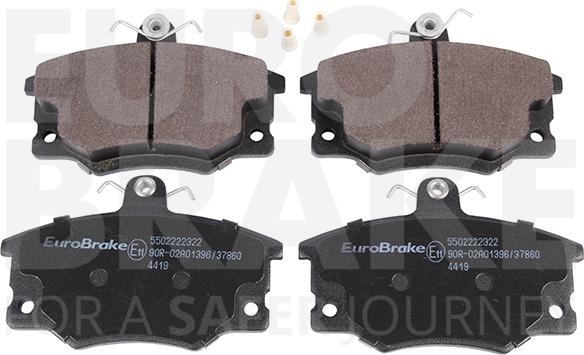 Eurobrake 5502222322 - Kit de plaquettes de frein, frein à disque cwaw.fr