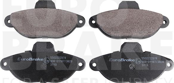 Eurobrake 5502222374 - Kit de plaquettes de frein, frein à disque cwaw.fr