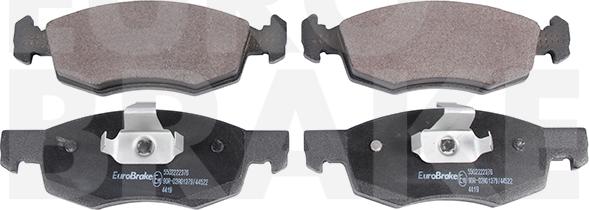 Eurobrake 5502222376 - Kit de plaquettes de frein, frein à disque cwaw.fr