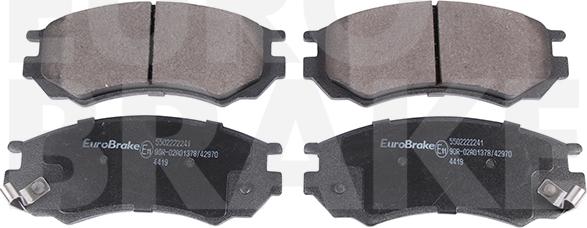 Eurobrake 5502222241 - Kit de plaquettes de frein, frein à disque cwaw.fr