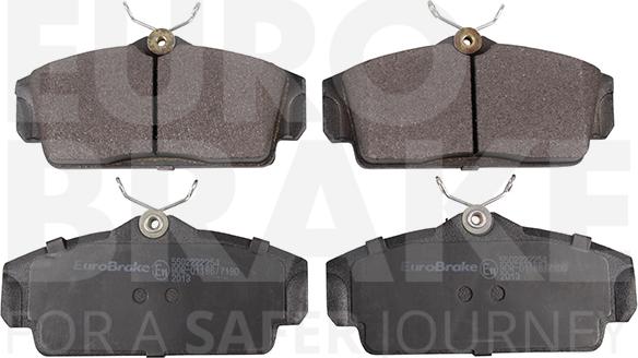 Eurobrake 5502222254 - Kit de plaquettes de frein, frein à disque cwaw.fr