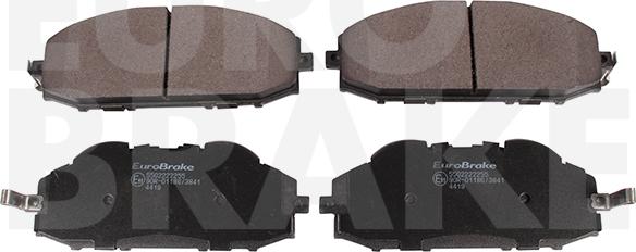 Eurobrake 5502222255 - Kit de plaquettes de frein, frein à disque cwaw.fr