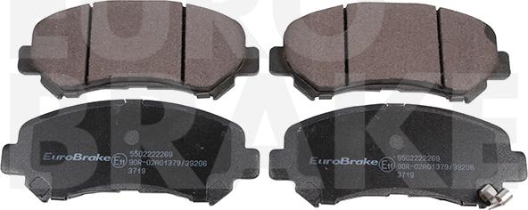 Eurobrake 5502222269 - Kit de plaquettes de frein, frein à disque cwaw.fr