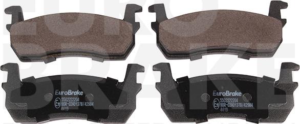 Eurobrake 5502222204 - Kit de plaquettes de frein, frein à disque cwaw.fr