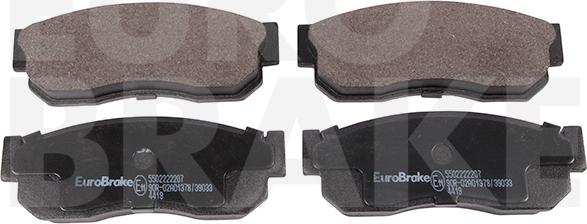 Eurobrake 5502222207 - Kit de plaquettes de frein, frein à disque cwaw.fr