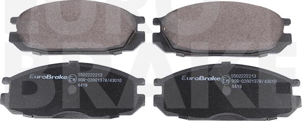 Eurobrake 5502222213 - Kit de plaquettes de frein, frein à disque cwaw.fr