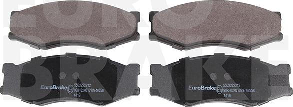 Eurobrake 5502222212 - Kit de plaquettes de frein, frein à disque cwaw.fr