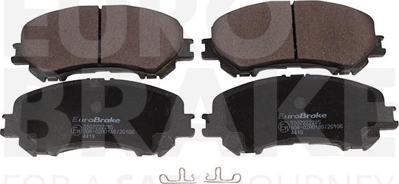 Eurobrake 5502222285 - Kit de plaquettes de frein, frein à disque cwaw.fr