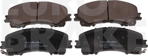 Eurobrake 5502222286 - Kit de plaquettes de frein, frein à disque cwaw.fr