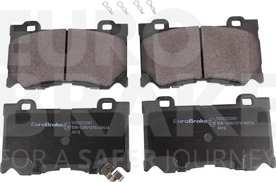 Eurobrake 5502222287 - Kit de plaquettes de frein, frein à disque cwaw.fr