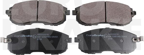 Eurobrake 5502222270 - Kit de plaquettes de frein, frein à disque cwaw.fr