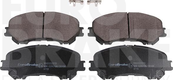 Eurobrake 5502222272 - Kit de plaquettes de frein, frein à disque cwaw.fr