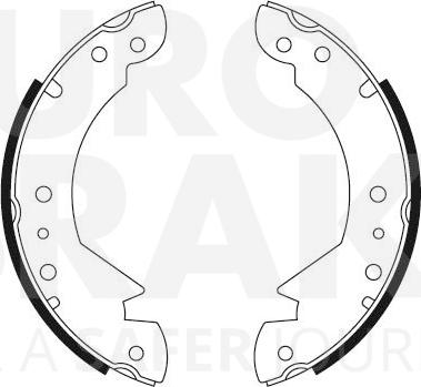 Eurobrake 58492740316 - Jeu de mâchoires de frein cwaw.fr