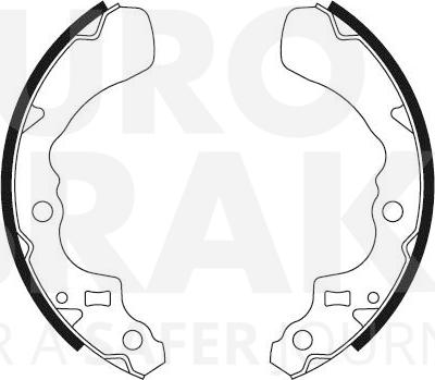 Eurobrake 58492751504 - Jeu de mâchoires de frein cwaw.fr