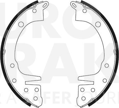 Eurobrake 58492730337 - Jeu de mâchoires de frein cwaw.fr