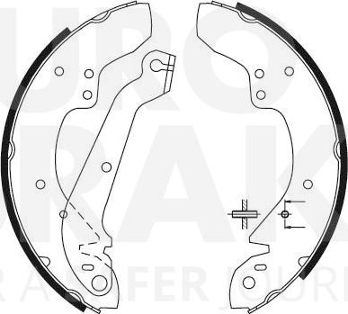 Eurobrake 58492725358 - Jeu de mâchoires de frein cwaw.fr