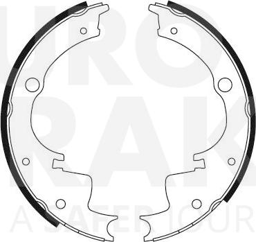 Eurobrake 58492723363 - Jeu de mâchoires de frein cwaw.fr