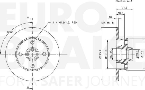 Eurobrake 5815319935 - Disque de frein cwaw.fr