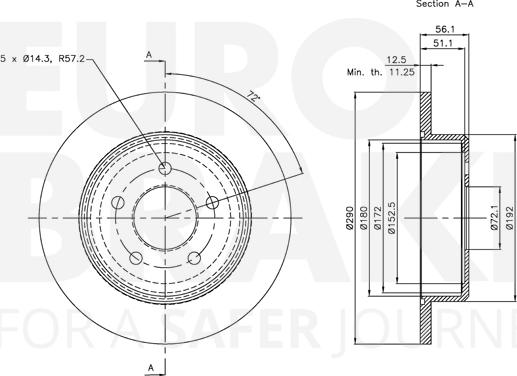 Eurobrake 5815319311 - Disque de frein cwaw.fr