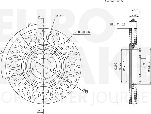 Eurobrake 5815311933 - Disque de frein cwaw.fr