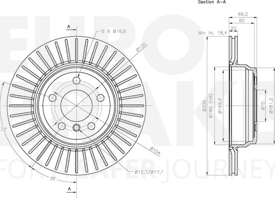 Eurobrake 5815311599 - Disque de frein cwaw.fr