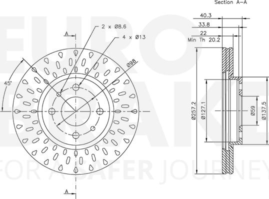 Eurobrake 5815312336 - Disque de frein cwaw.fr