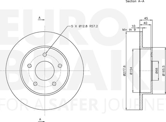 Eurobrake 5815312257 - Disque de frein cwaw.fr