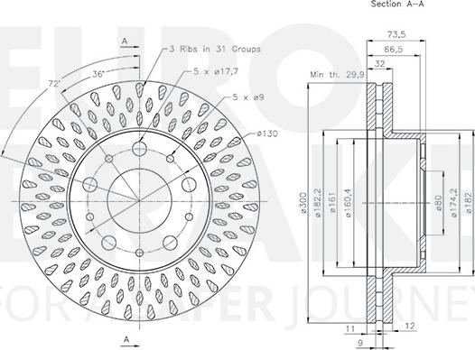 Eurobrake 5815201959 - Disque de frein cwaw.fr