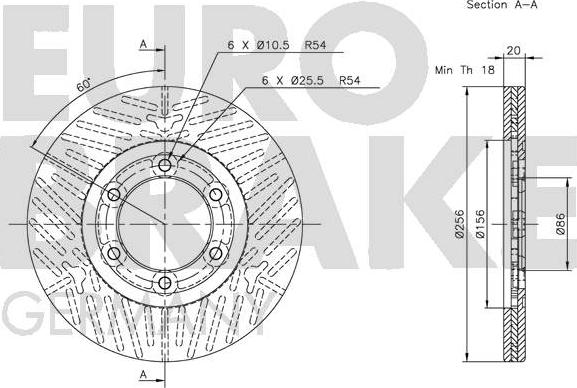 Eurobrake 5815203222 - Disque de frein cwaw.fr