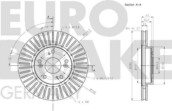 Eurobrake 5815202659 - Disque de frein cwaw.fr