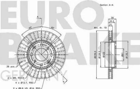 Eurobrake 5815202630 - Disque de frein cwaw.fr